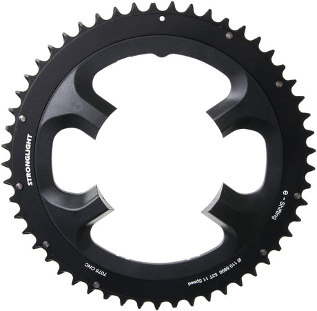 Stronglight kettingblad chain ring strongl. 53t outer alu black