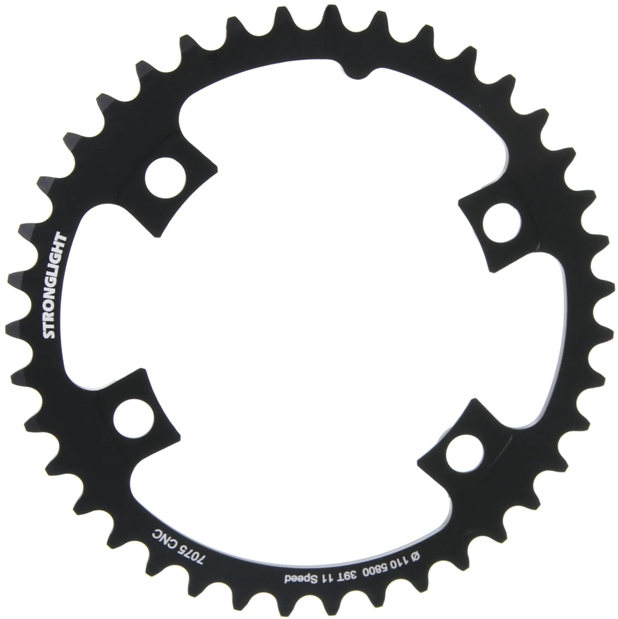 Stronglight kettingblad chain ring strongl. 39t inner alu black