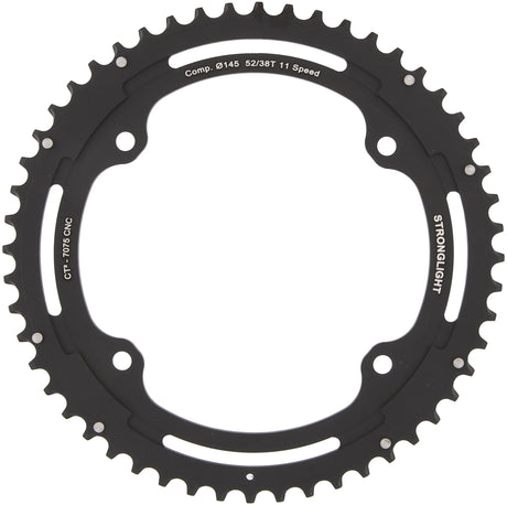 Stronglight kettingblad ct2 chain ring strongl. ct2 52t outer cer.-tefl.coat.