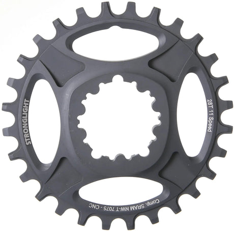 Stronglight kettingblad ht3 chain ring strongl.ht3 28t inner alu black