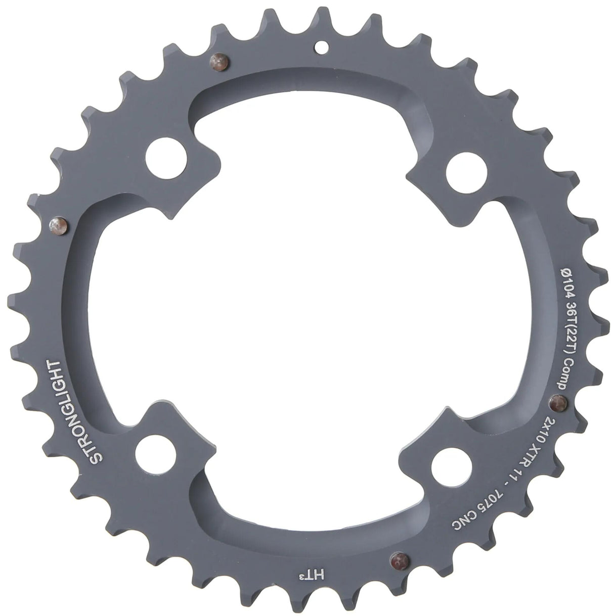 Stronglight kettingblad ht3 chain ring strongl. ht3 36t outer alu black