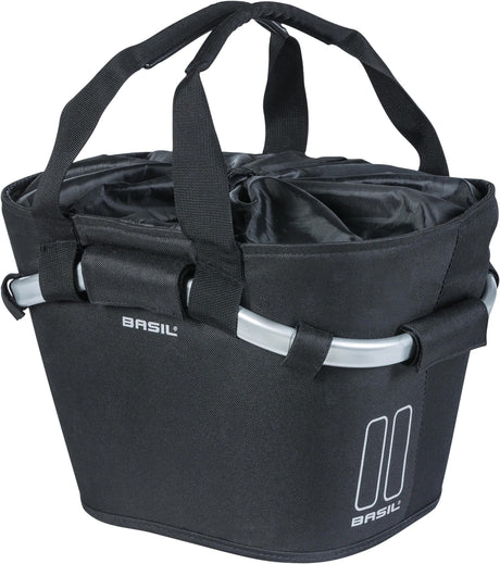 Basil Classic Carry All KF – fietsmand – voorop - zwart