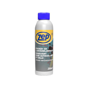 Zep lijmverwijderaar 250 ml - stickerverwijderaar voor stickers, etiketten, lijmresten, kauwgom en teer - adhesive remover voor glas, hout, metaal en tegels
