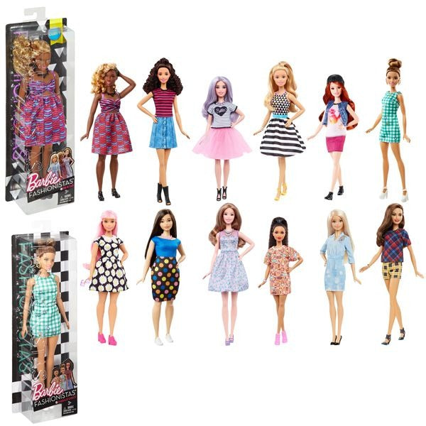 Mattel Fashionistas Pop #213, blond mit gestreiftem Top, R.