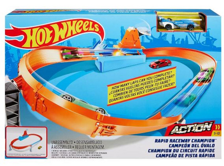 Mattel hot wheels action -rapid raceway champion
