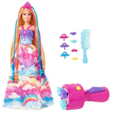 Barbie DreamTopia hårpleie dukke + tilbehør