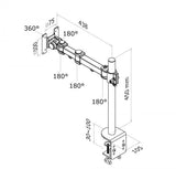 Neomounts Neomounts FPMA-D960 LCD LED TFT Officeun, 10-30, 10 kg, 75x75 100x100 mm, svart