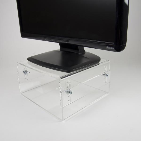 Neomounts Neomounts Nmonitor40 LCD CRT Monitor Riser, 25 kg, acrílico, transparente