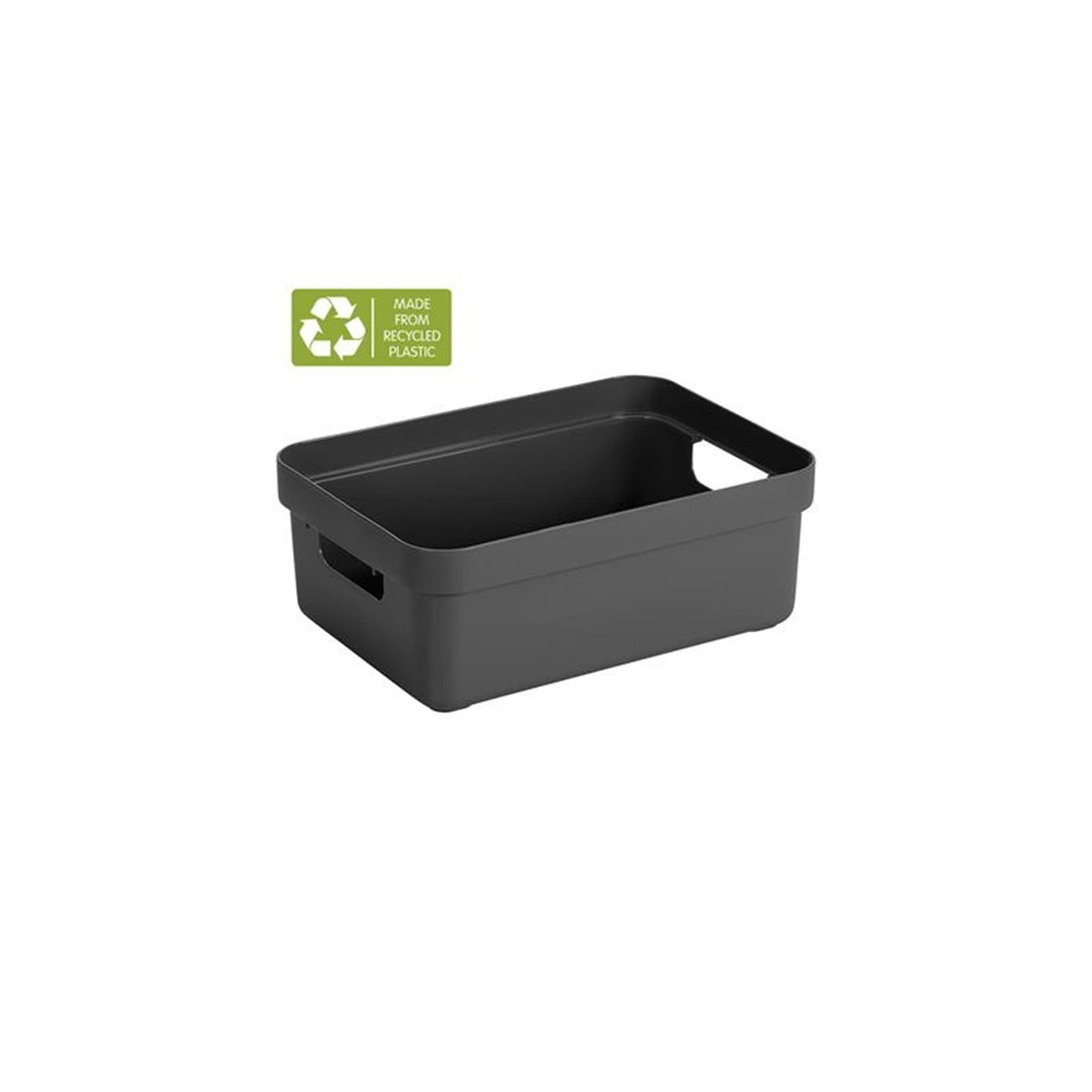 Sunware - sigma home opbergbox 9l antraciet - 35 x 24,6 x 12,2 cm