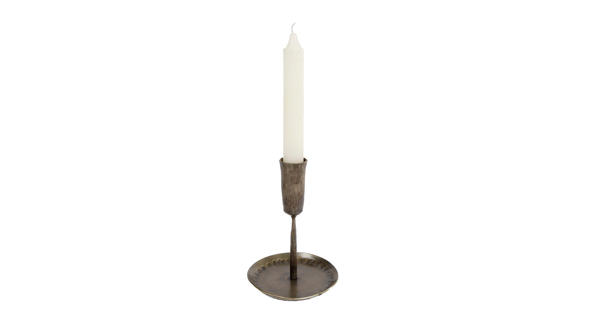 Kandelaar gerlinde messing metaal 3x10x15cm