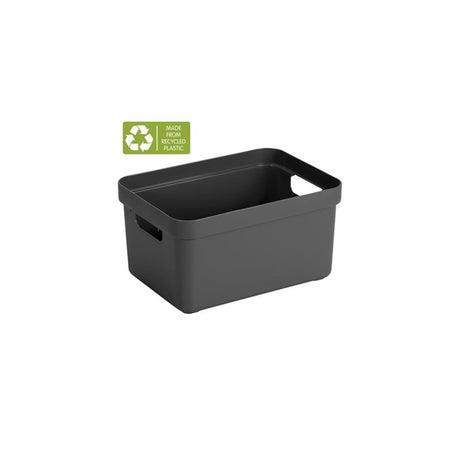 Sunware sigma home opbergbox 13l antraciet 35,2 x 25,3 x 18,3 cm