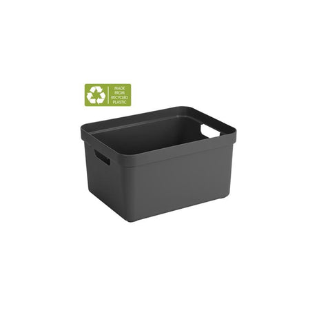 Sunware sigma home opbergbox 32l antraciet afmeting 44,4 x 34,2 x 24,2 cm