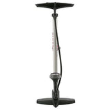 fietspomp met manometer staal 61 cm wit (020601)