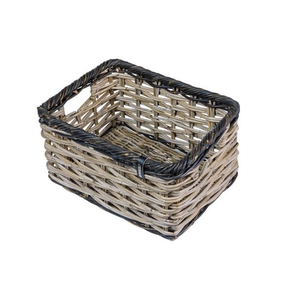 Basil fietsmand dijon l 36 x 49 x 27 cm - grijs zwart