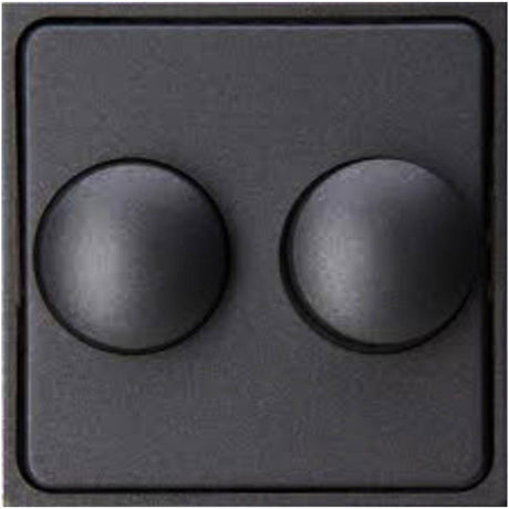 Kopp hk07 antraciet afdekplaat + knop duo dimmer - 4623035