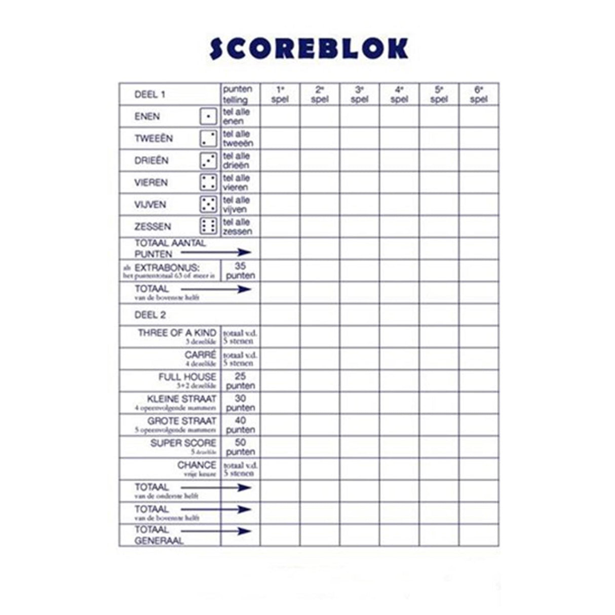 Haza dobbelscoreblok 15x21cm 50vel pak a 5st
