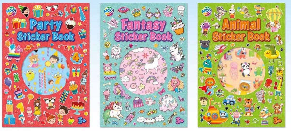 Moxy stickerboek a4 8 vellen 3 assorti
