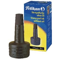 Pelikan stempel inkt 4k 28ml zwart sneldrogend