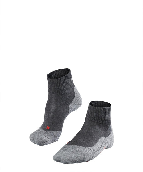 Falke tk5 short anti-blaar dun wol functioneel materiaal wandelsokken heren grijs - maat 39-41