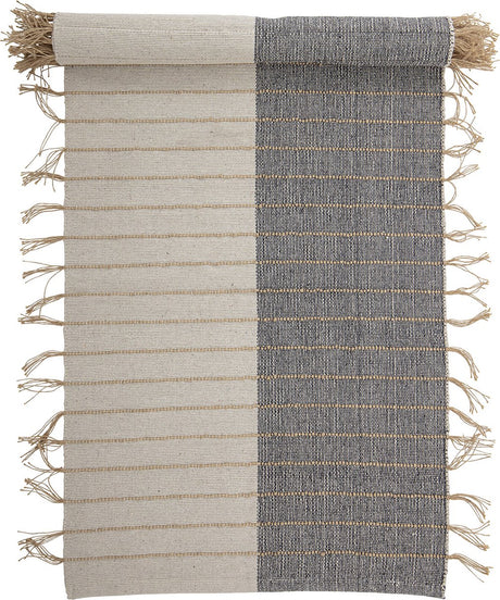Bloomingville - aciano vloerkleed - beige - katoen
