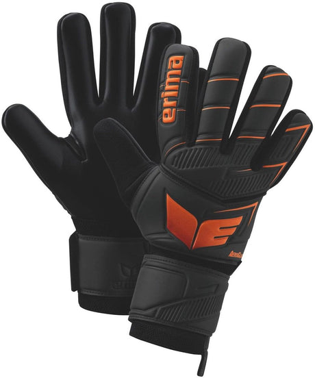 Erima aeroclaw new talent keepershandschoenen kinderen - zwart oranje | maat: 5
