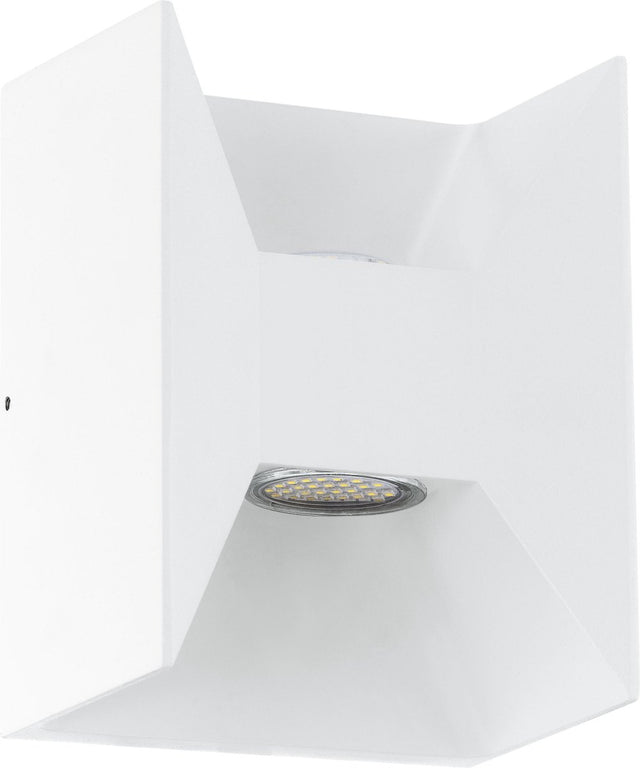 Eglo morino wandlamp buiten - led - 18 cm - wit