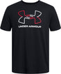 Under armour ua gl foundation update ss-blk heren sportshirt - zwart - rood - wit