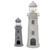 Boltze home lantaarn vuurtoren set 2-delig h54-75cm
