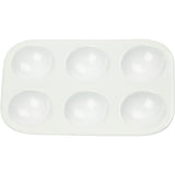 Creativ company https: www.cchobby.nl palet-rechthoekig-palet-met-6-vakken-afm-13x8-5-cm-wit-1-stuk