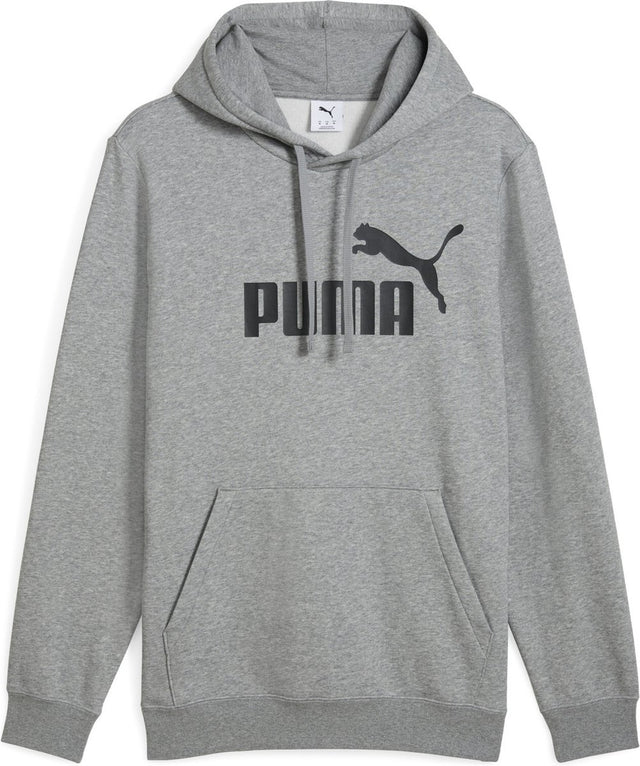 Puma ess no. 1 logo hoodie fl heren sporttrui - medium gray heather l