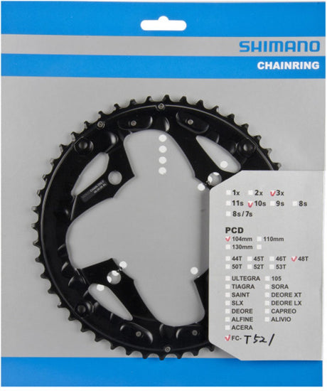 Shimano - kettingblad - 48t - fc-t521 - zwart