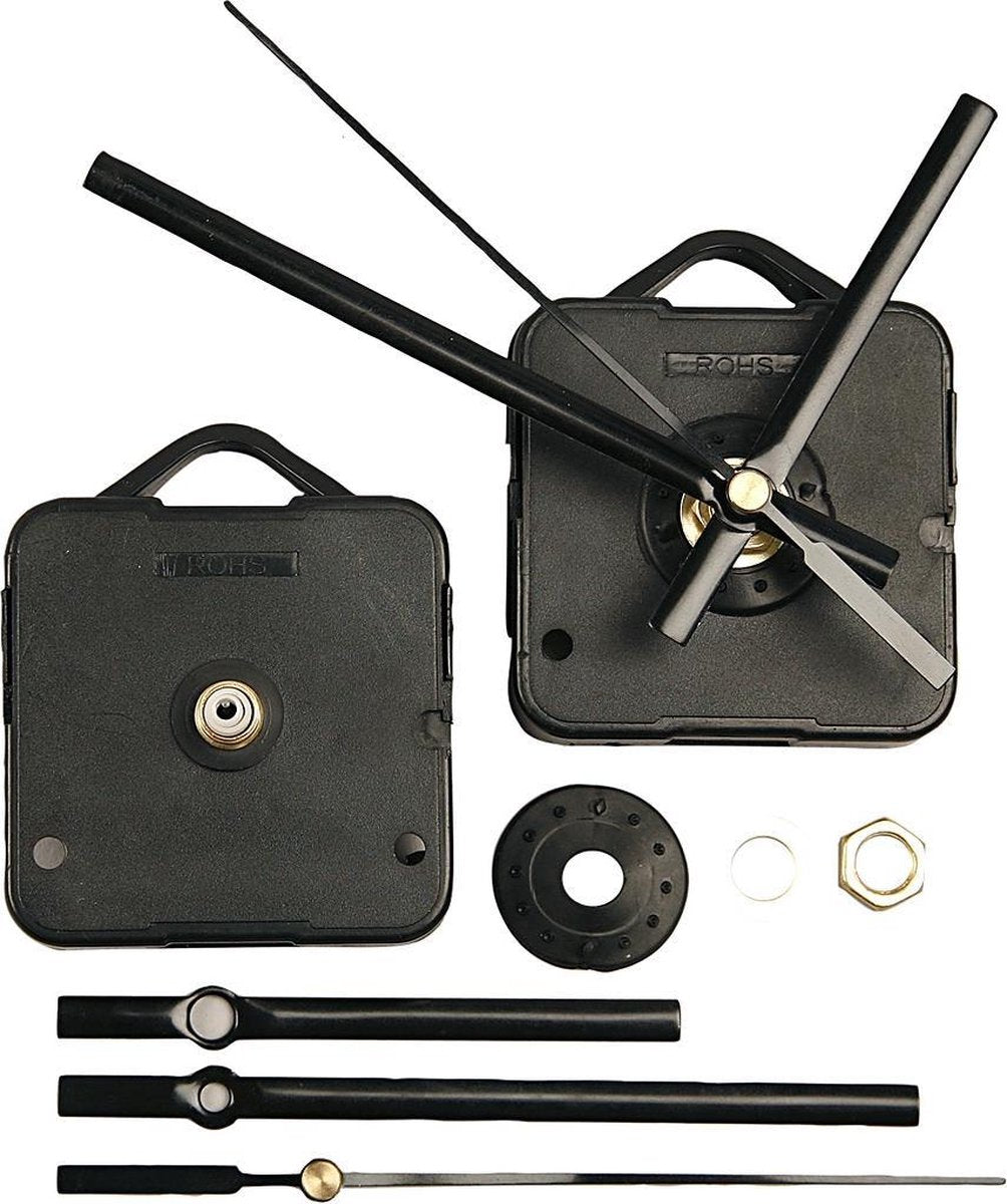 Creativ company creative uurwerk 5,5 x 5,5 cm zwart plaatdikte 3 mm