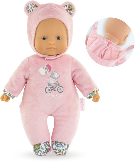 Corolle mon doudou sweet heart babypop roze beer, 30cm