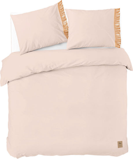 Dindi home dekbedovertrek funky frills - 240x220 - 100% katoen - roze