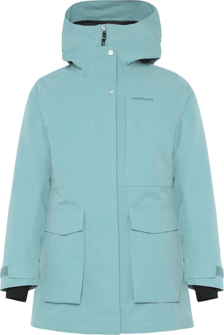 Didriksons harriet wns parka dames outdoorjas - factory blue 40