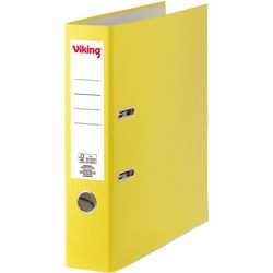 Ordner viking a4 karton, pp (polypropeen) staand geel 1 stuk