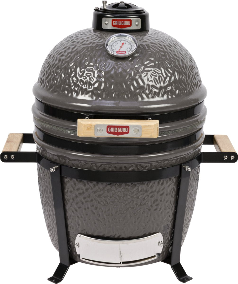 Grill guru kamado barbecue original compact ø33cm ø13inch - compleet - grijs