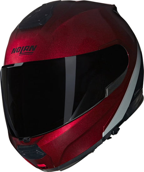 Nolan n100-6 verniciatura speciale 341 visceraal rood zwart glossy systeemhelm - maat xl - helm xl