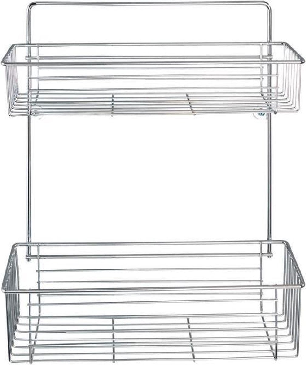 Wenko doucherek avesta 32 x 38 x 12 cm chroom zilver 2-delig
