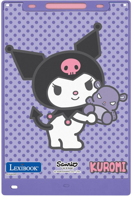 Lexibook multicolor e-ink schrijftablet kuromi 11’’ met sjablonen