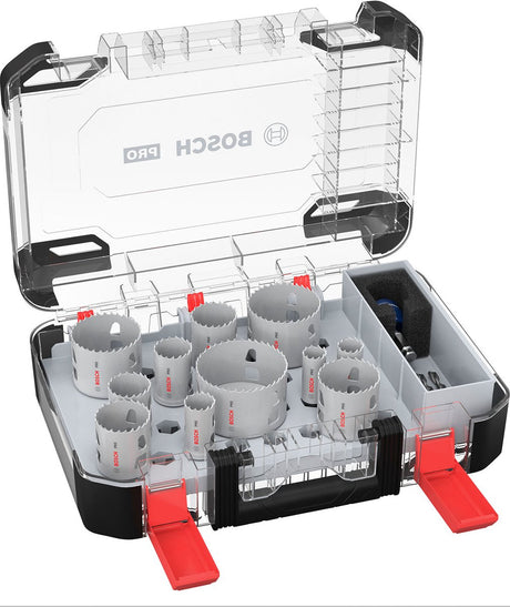 Bosch accessories 2608594425 2608594425 gatenzaagset 20 mm, 22 mm, 25 mm, 32 mm, 35 mm, 40 mm, 44 mm, 51 mm, 60 mm, 64