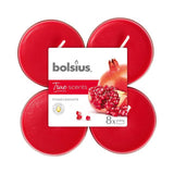 Bolsius maxilichten true scents granaatappel clearcup | 3 stuks