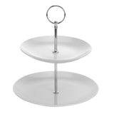 Excellent houseware etagere porselein 2 dlg ø 17 cm + 21 cm hoog 25 cm | 2 stuks