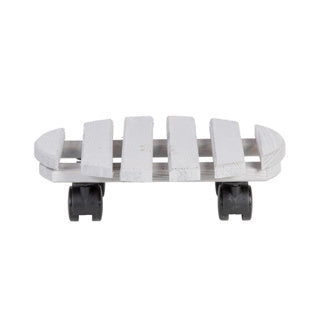Trolley grijs rond outdoor | 4 stuks