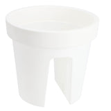 No brand ronde balkonbak 28 cm wit