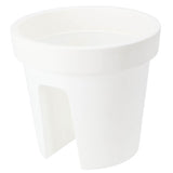 No brand ronde balkonbak 28 cm wit