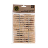 No brand wasknijpers bamboe 60 stuks | 6 stuks