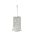 Toiletborstel met houder met randreiniger wit | 2 stuks