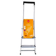 Hailo l40 huishoud trap 3-treeds aluminium (2 treden+bordes)