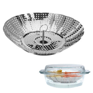 Westmark stoommand, verstelbaar, voor pannen van ø 14-23 cm, roestvrij staal, zilver, 12592270